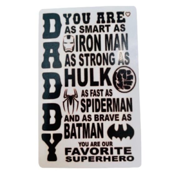 Father’s Day Superhero Magnet - Picture 1 of 2